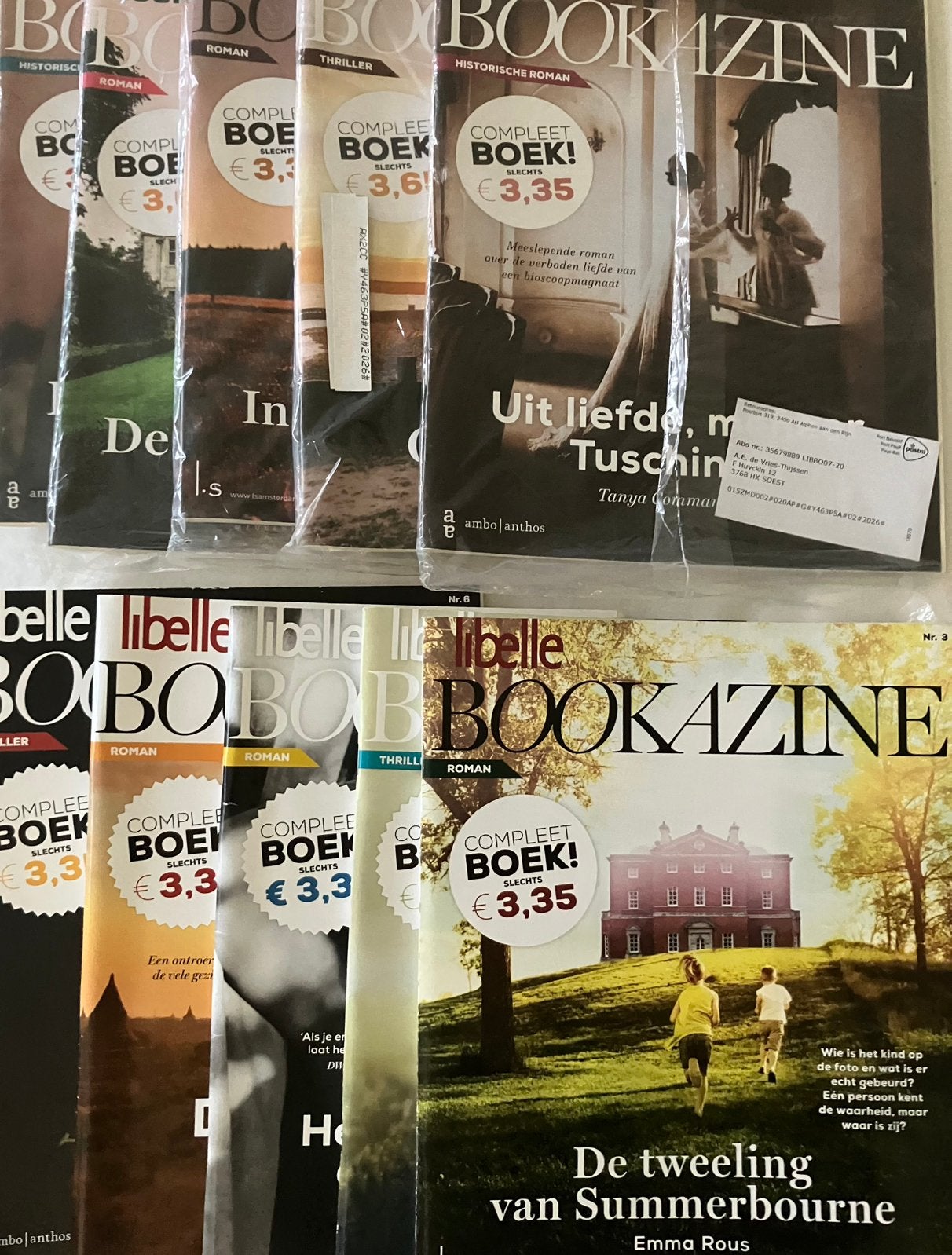 10 Bookazine tijdschriften/boeken 5 gelezen; 5 ongelezen, Ophalen of Verzenden, Zo goed als nieuw