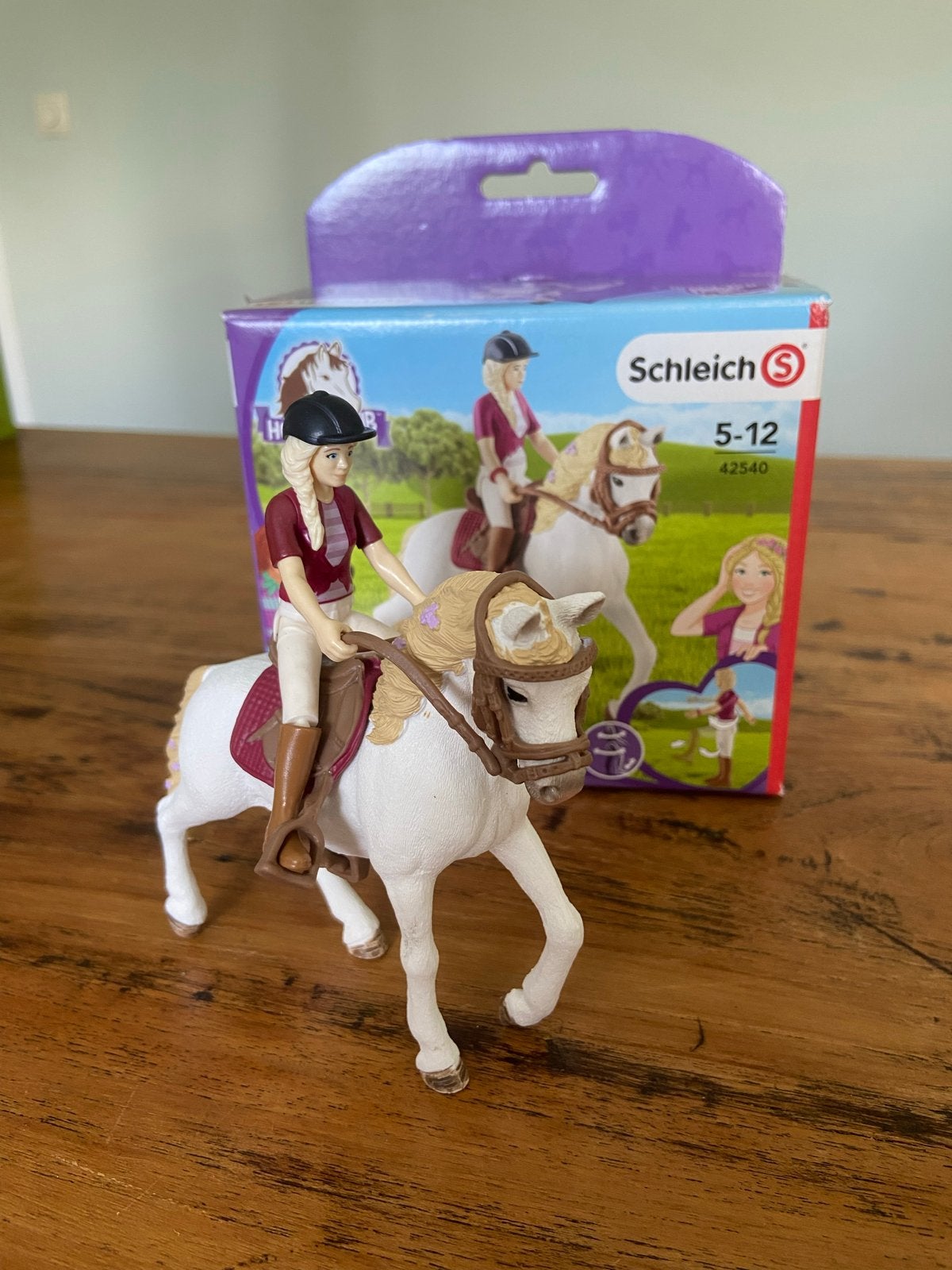 Schleich Horse Club set met paard en ruiter (42540), Ophalen of Verzenden, Zo goed als nieuw, Meisje