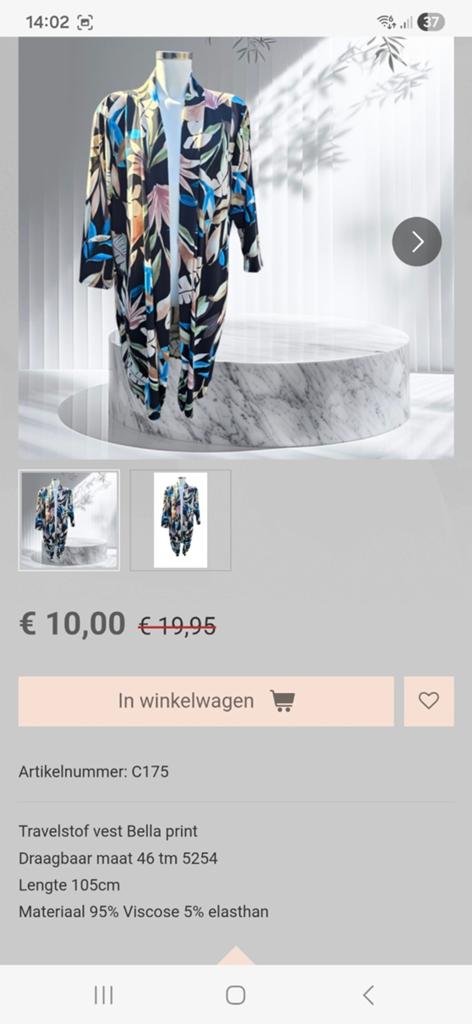Travelstof broeken vesten tunieken, Kleding | Dames, Grote Maten, Ophalen of Verzenden, Nieuw, Overige kleuren, Trui of Vest