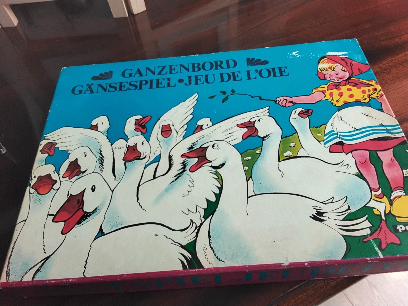 Groot oud ganzenbord, Hobby en Vrije tijd, Gezelschapsspellen | Bordspellen, Ophalen of Verzenden