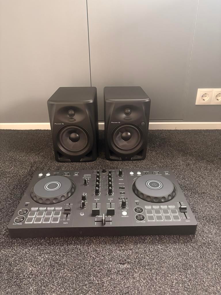 Pioneer DJ DDJ-FLX4 + DM-50D DJ-set met speakers, Ophalen of Verzenden, Zo goed als nieuw, Dj-set, Pioneer