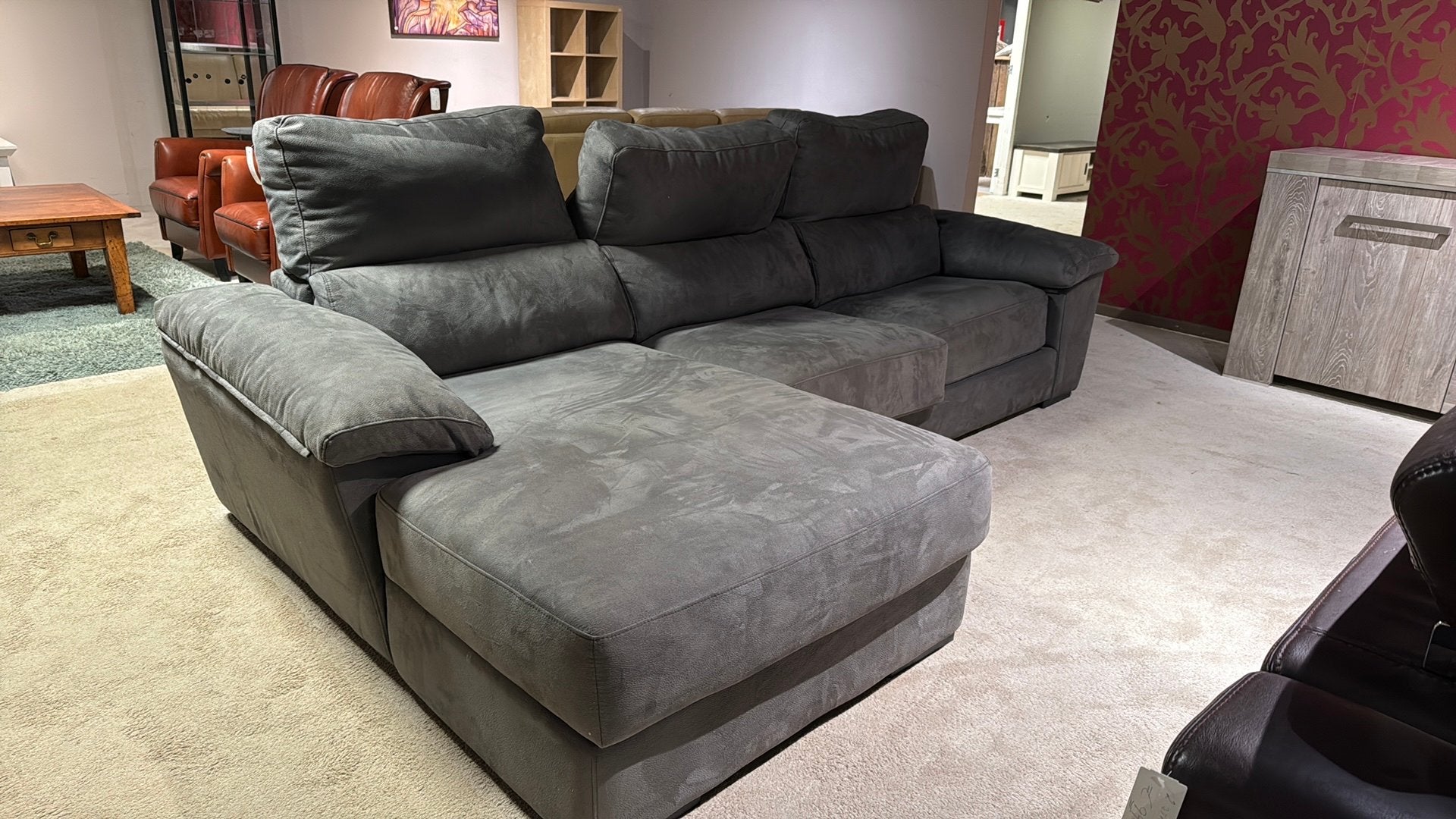 Hoek/lounge bank, 250 tot 300 cm, ., Hoekbank, Driepersoons