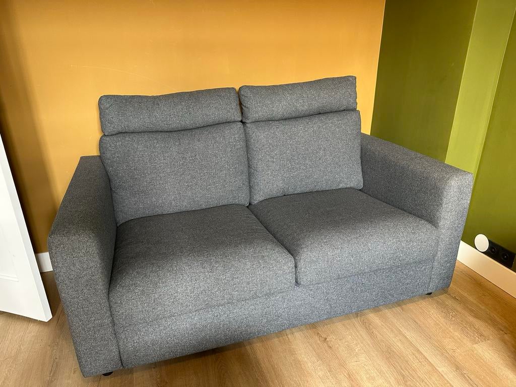 IKEA tweepersoonsbankje - Grijs en comfortabel, Ophalen, 150 tot 200 cm, Tweepersoons, 75 tot 100 cm