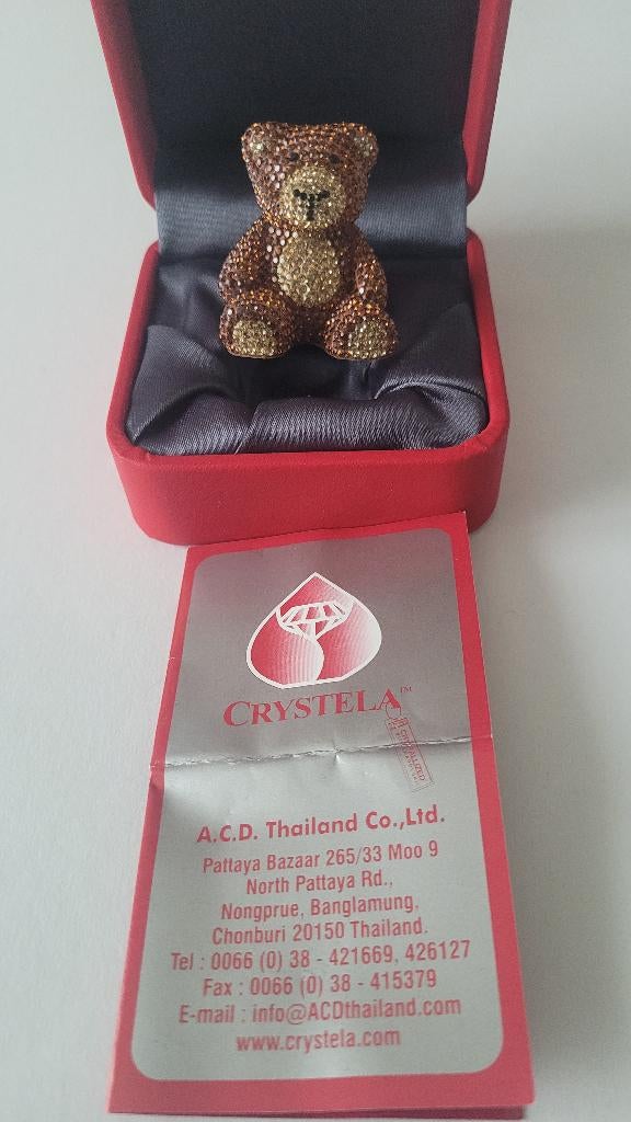 Swarovski Crystela Beer Bezet met Swarovski Chatons., Verzamelen, Swarovski, Swarovski@.com, Verzenden, Wattens, Nieuw