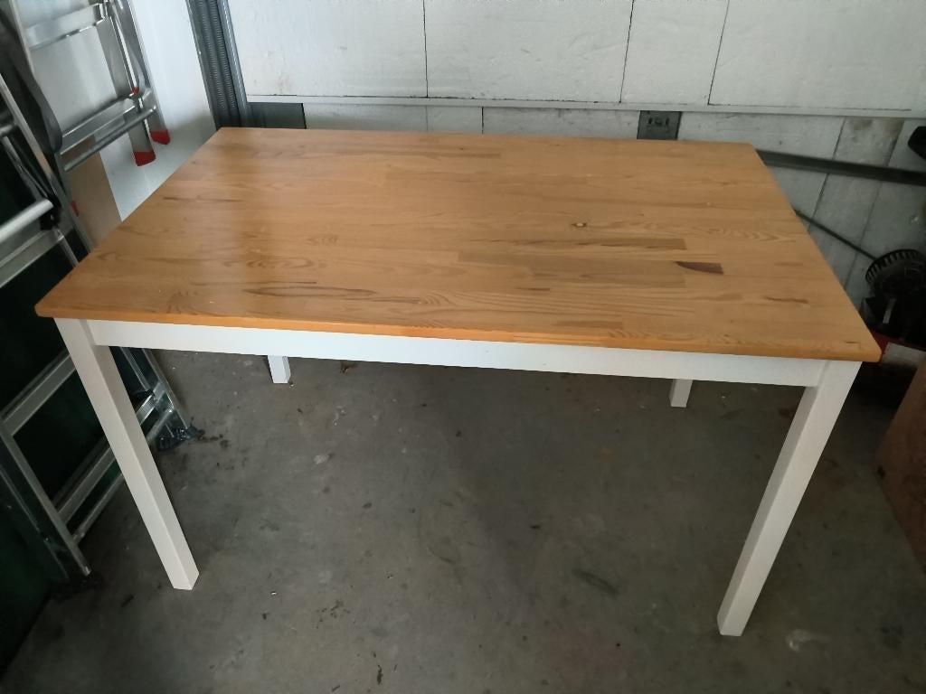 Ikea eettafel hout, Huis en Inrichting, Tafels | Eettafels, Ophalen, Gelakt hout, 100 tot 150 cm, 50 tot 100 cm