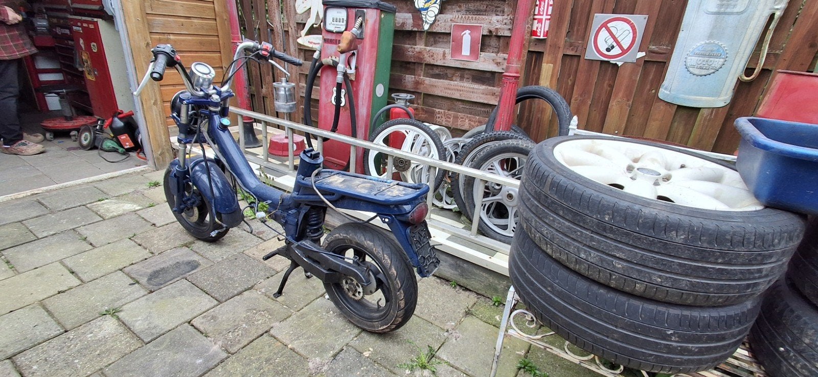 Tomos youngstar met blauw kenteken pluy play, Ophalen, Gebruikt
