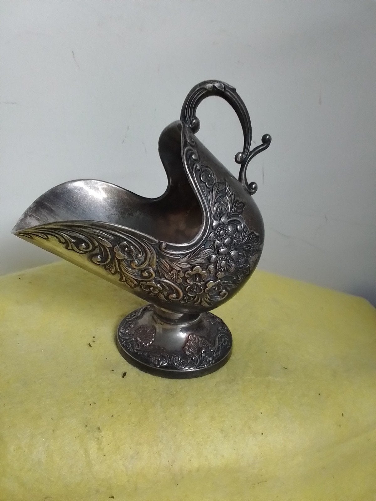 16005) mooi verzilverde  suikerpot  Leonard, Antiek en Kunst, Ophalen of Verzenden