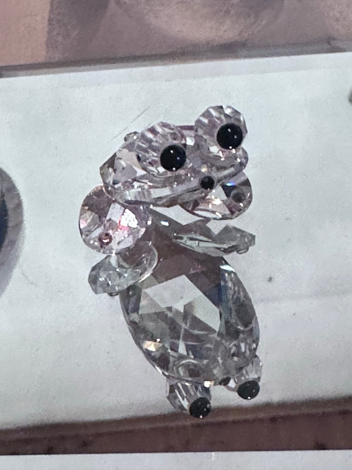 Swarovski Kikker Kristal Figuurtje, Verzamelen, Ophalen of Verzenden, Zo goed als nieuw, Figuurtje