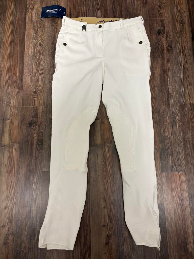 Nieuwe Witte rijbroek Mondoni maat 40, Ophalen, Dressuur, Nieuw, Onderkleding