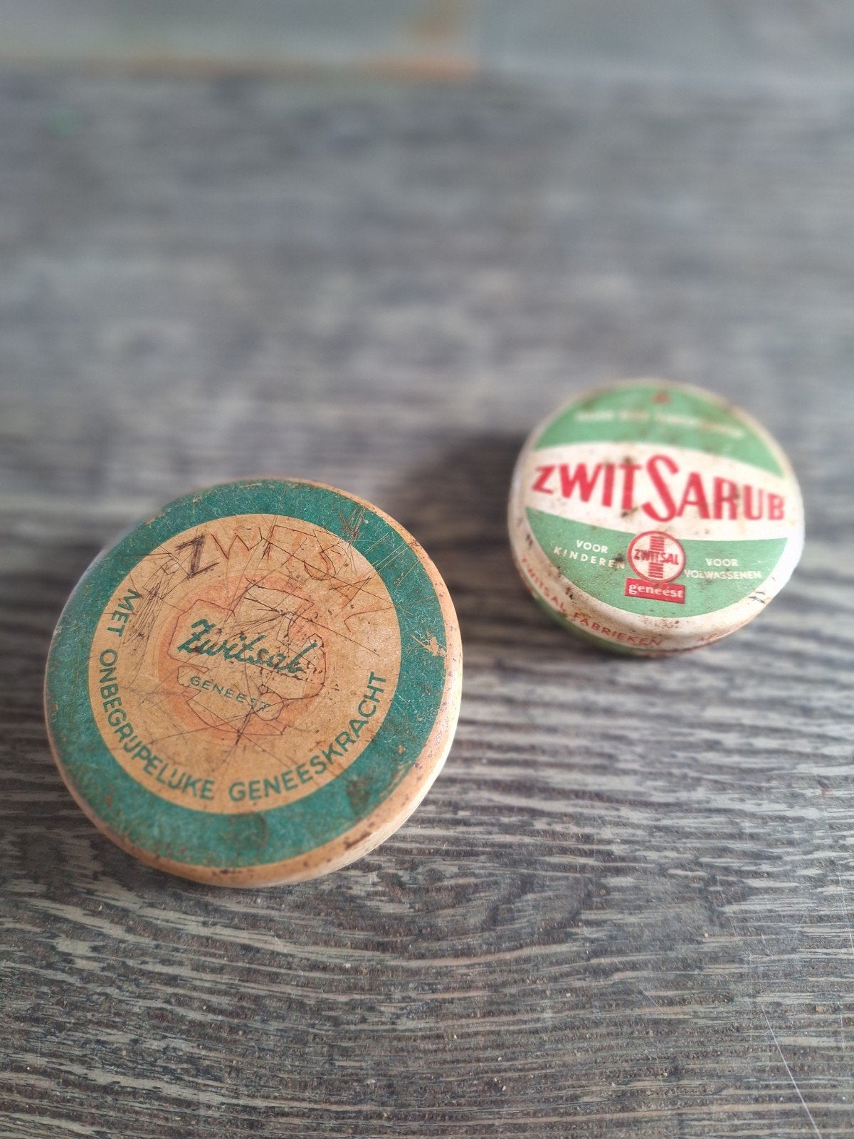 2 zwitsal blikjes, Ophalen of Verzenden, Gebruikt, Overige