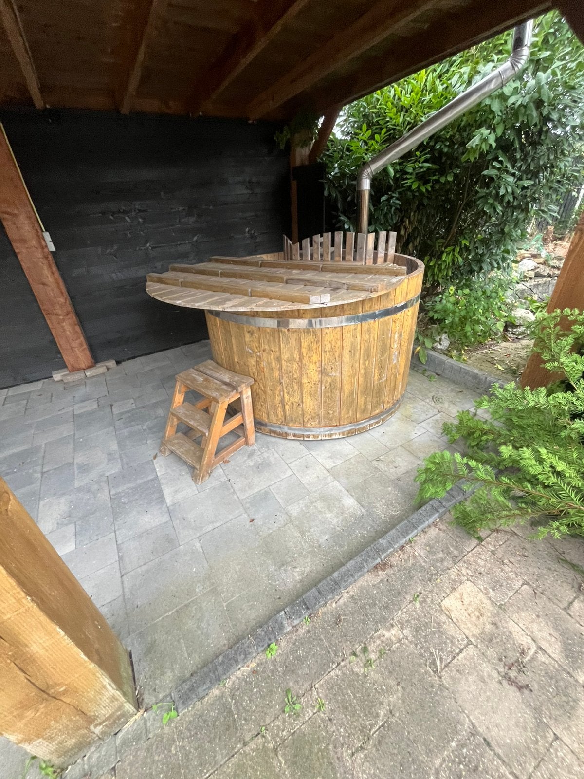 Hottube warm buiten bad, Tuin en Terras, Ophalen, Zo goed als nieuw