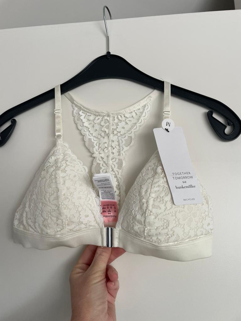 Hunkemöller Padded Triangle Bralette Wit Nieuw maat M, Ophalen of Verzenden, Wit, BH