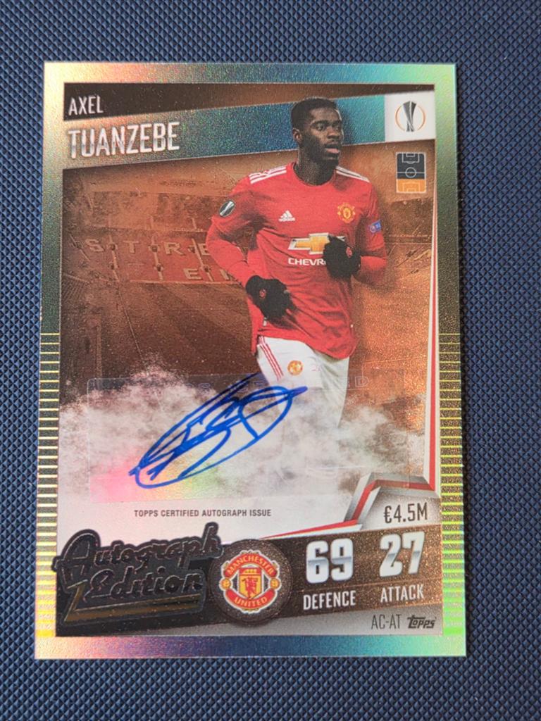 Axel Tuanzebe Topps trading card autograph Manchester United, Ophalen of Verzenden, Nieuw, Buitenlandse clubs, Spelerskaart