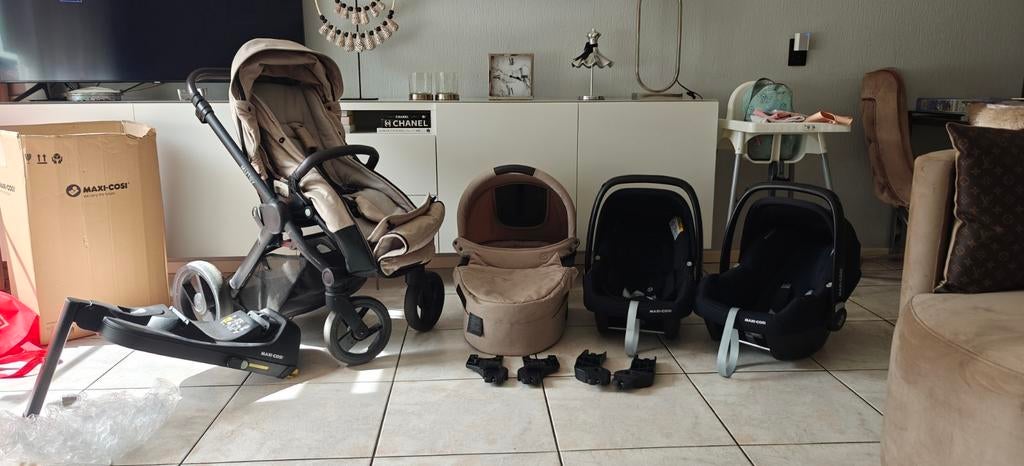 Kinderwagen 3 in 1 mutsy evo maxi-cosi, Nieuw, Mutsy, Verstelbare duwstang, Ophalen