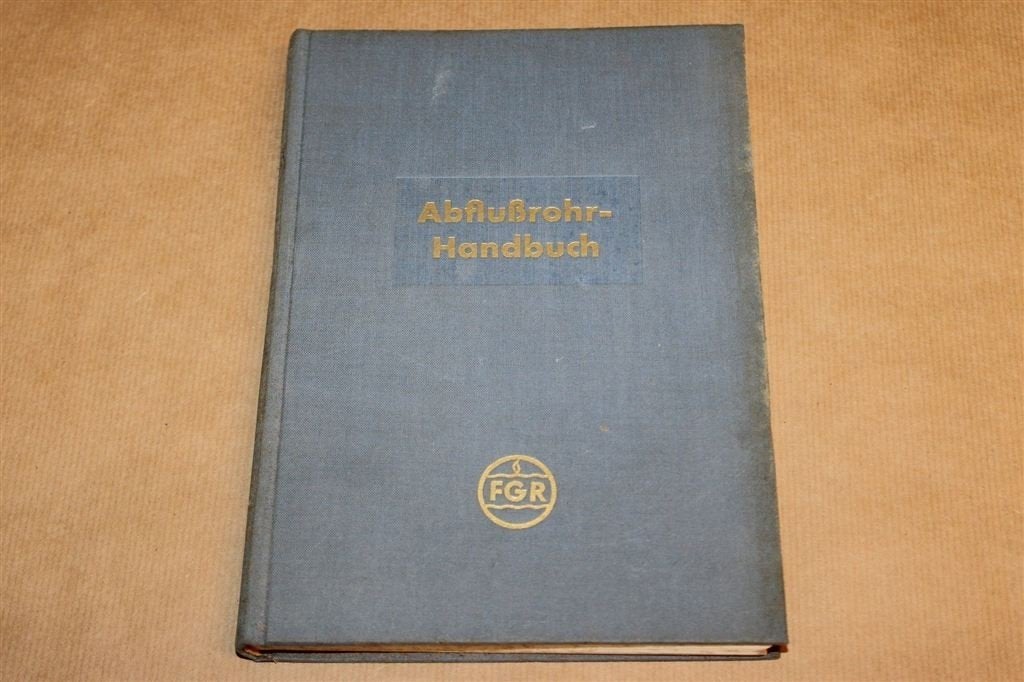 Abflussrohr-Handbuch — Gietijzeren Afvoerbuizen 1956, Ophalen of Verzenden, Gelezen, Bouwkunde