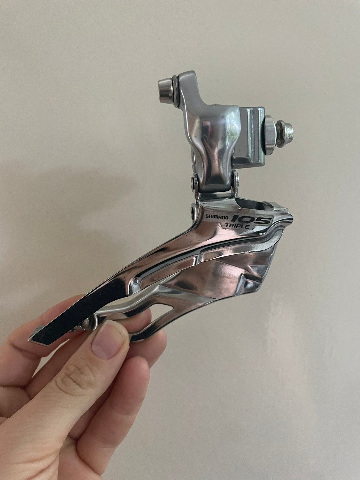 Shimano 105 FD-5603 voorderailleur triple, Ophalen of Verzenden, Zo goed als nieuw