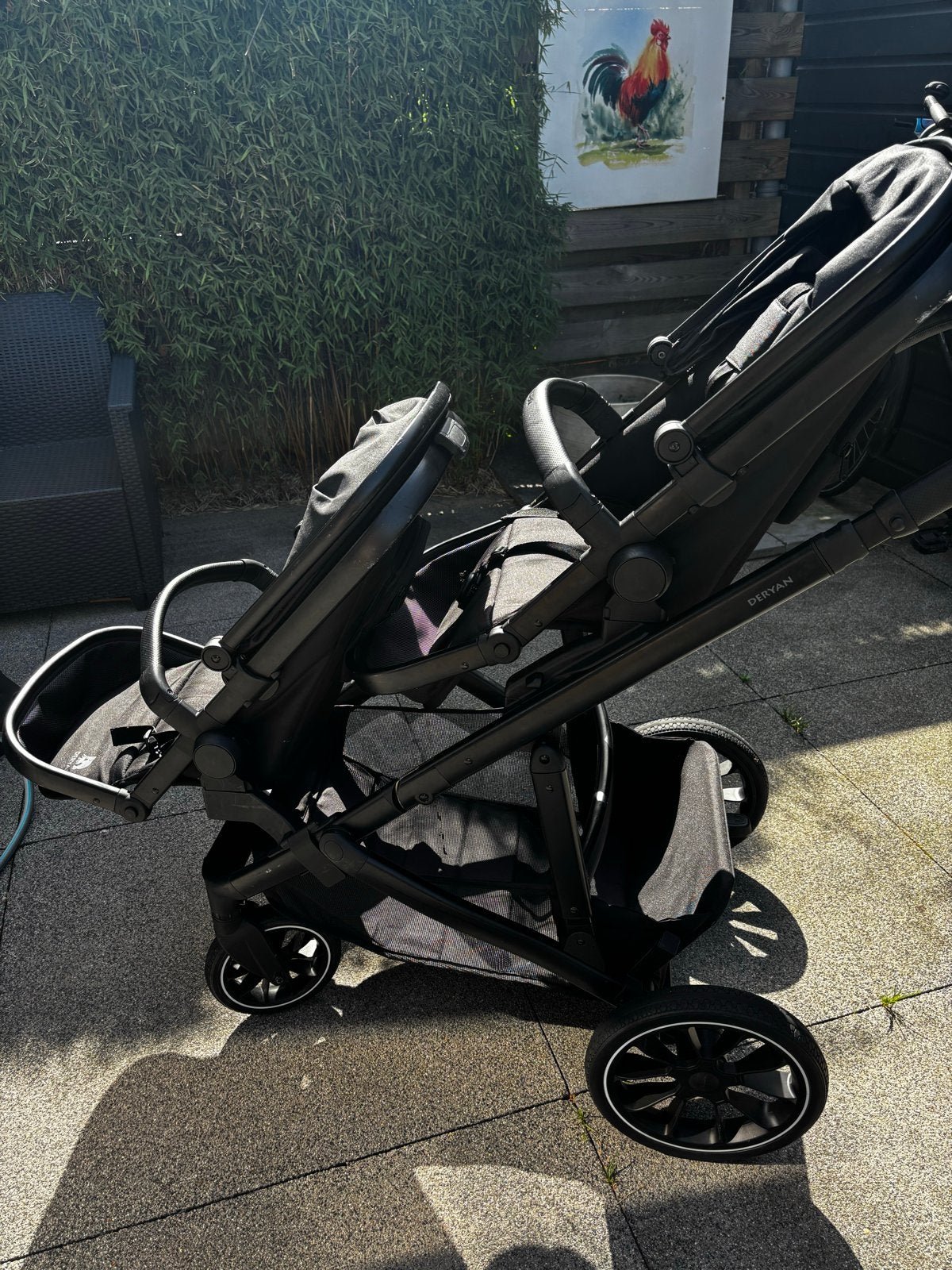 Deryan Duowagen - Perfect voor twee kinderen, Kinderen en Baby's, Gebruikt, Duowagen, Ophalen, Kinderwagen