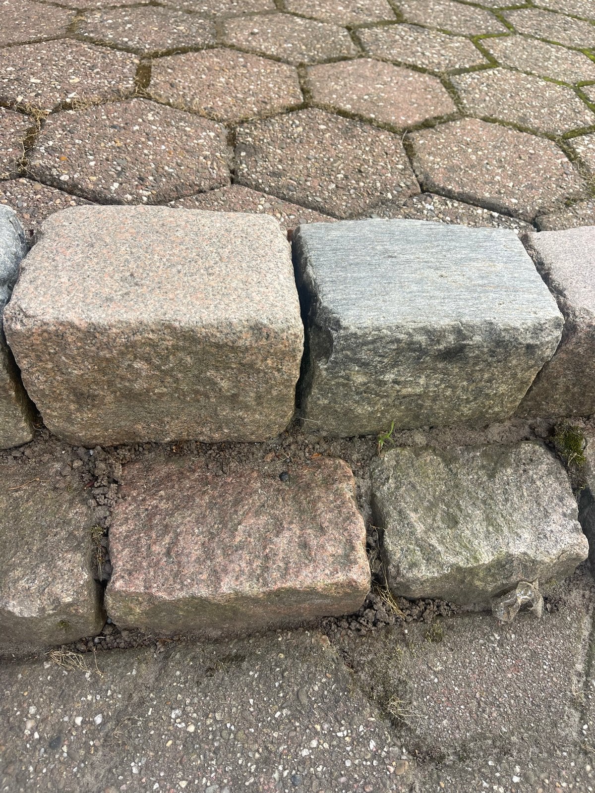 Granieten keien voor tuin of bestrating, Tuin en Terras, Ophalen, Gebruikt, Grijs, Graniet