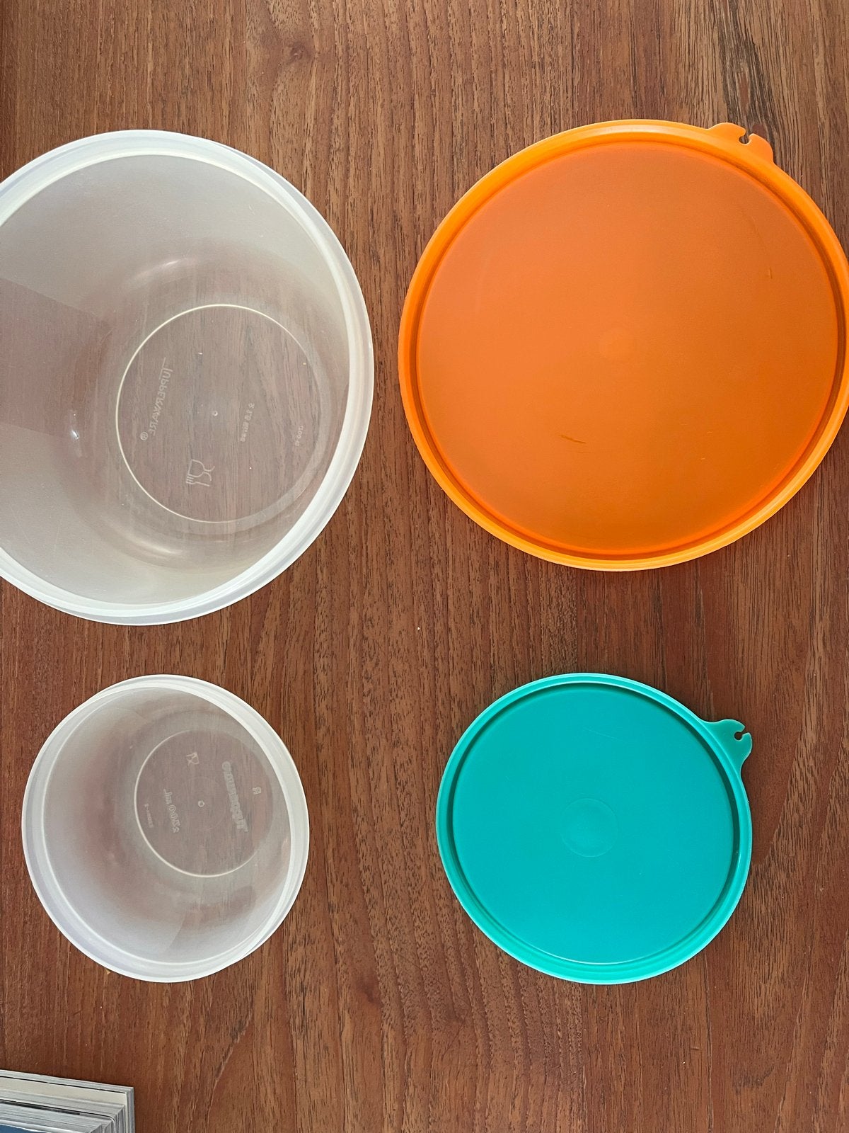 Tupperware bewaarbakjes met deksel - set van 2, Gebruikt, Overige kleuren, Bewaardoos, Ophalen of Verzenden