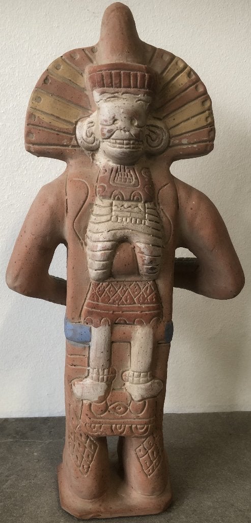 BEELD - AZTEEKSE STIJL - 39 CM HOOG, Antiek en Kunst, Ophalen of Verzenden