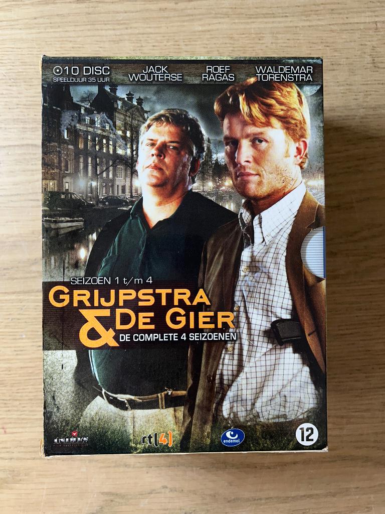 DVD Grijpstra & De Gier de Complete 4 Seizoenen, Alle leeftijden, Ophalen of Verzenden, Zo goed als nieuw