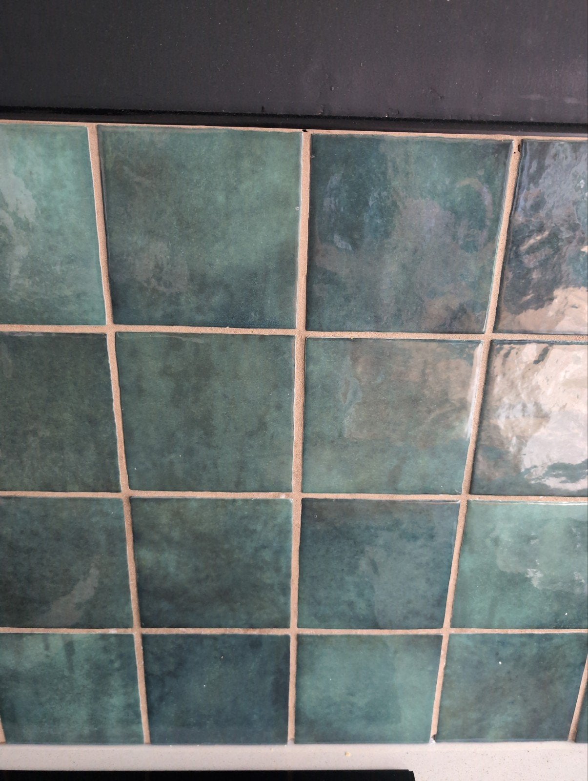 36 stuks groene wandtegels  13x 13, Ophalen, Overige materialen, Wandtegels, Minder dan 20 cm