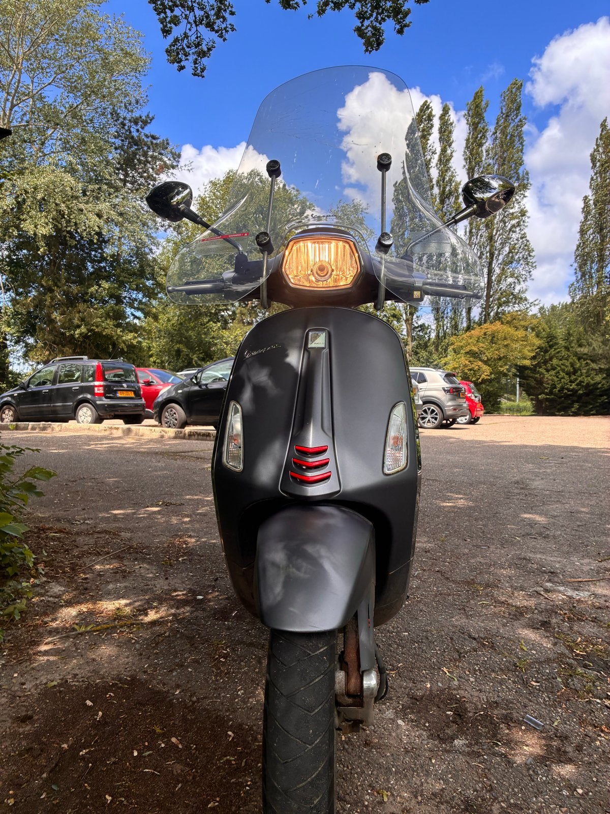 Vespa Sprint 2017 - mat grijs, goed onderhouden, Ophalen of Verzenden, Gebruikt, Benzine, Vespa