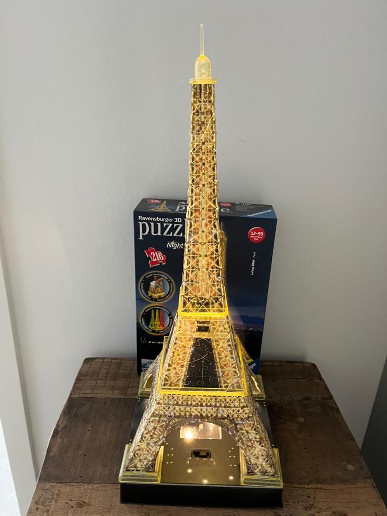 Ravensburger 3d puzzel Eiffeltoren by Night, Hobby en Vrije tijd, Denksport en Puzzels, Ophalen of Verzenden, Gebruikt