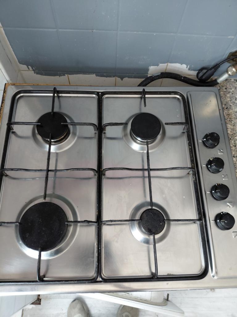Inbouw gaskookplaat met 4 branders, Witgoed en Apparatuur, Fornuizen, Gebruikt, 60 cm of meer, Inbouw, Gas