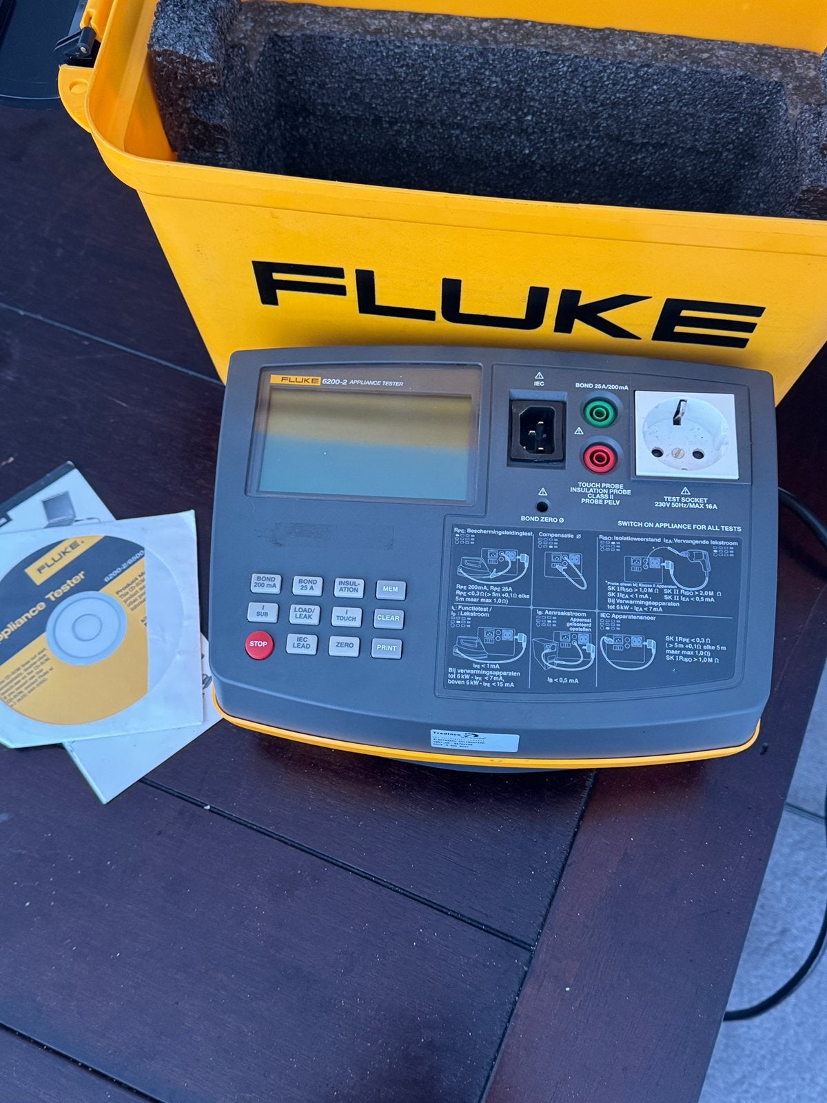 Fluke 6200-2 apparaten tester, Postduif