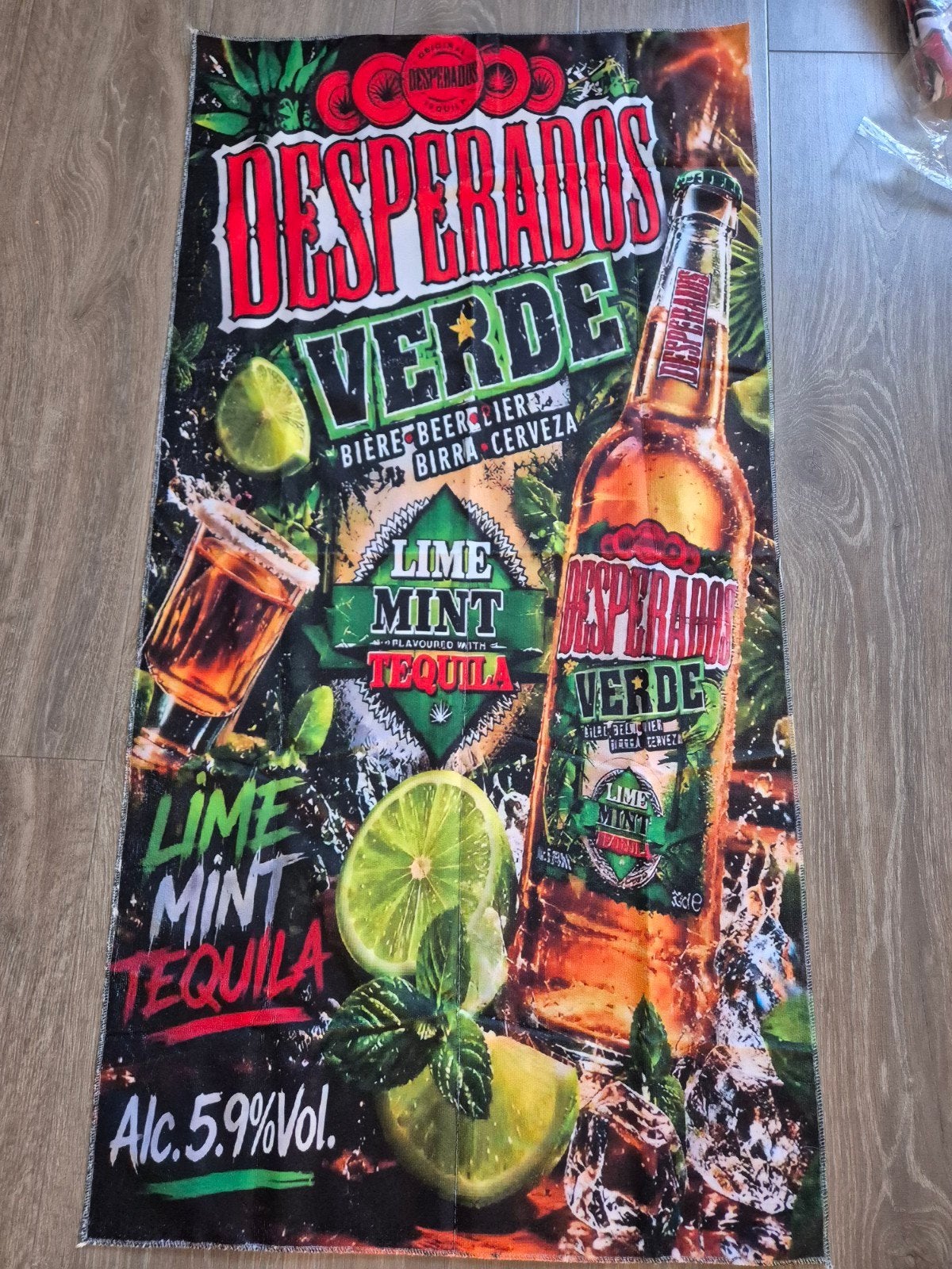 Desperados Verde handdoek, Verzamelen, Biermerken, Ophalen of Verzenden, Nieuw, Overige typen, Overige merken