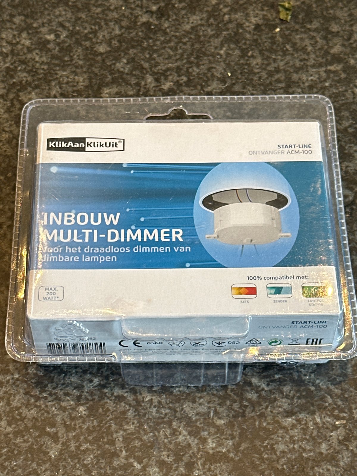 KliK Aan KliK Uit Inbouw Multi-Dimmer ACM-100, Dimbaar, Ophalen of Verzenden, Nieuw, Overige merken