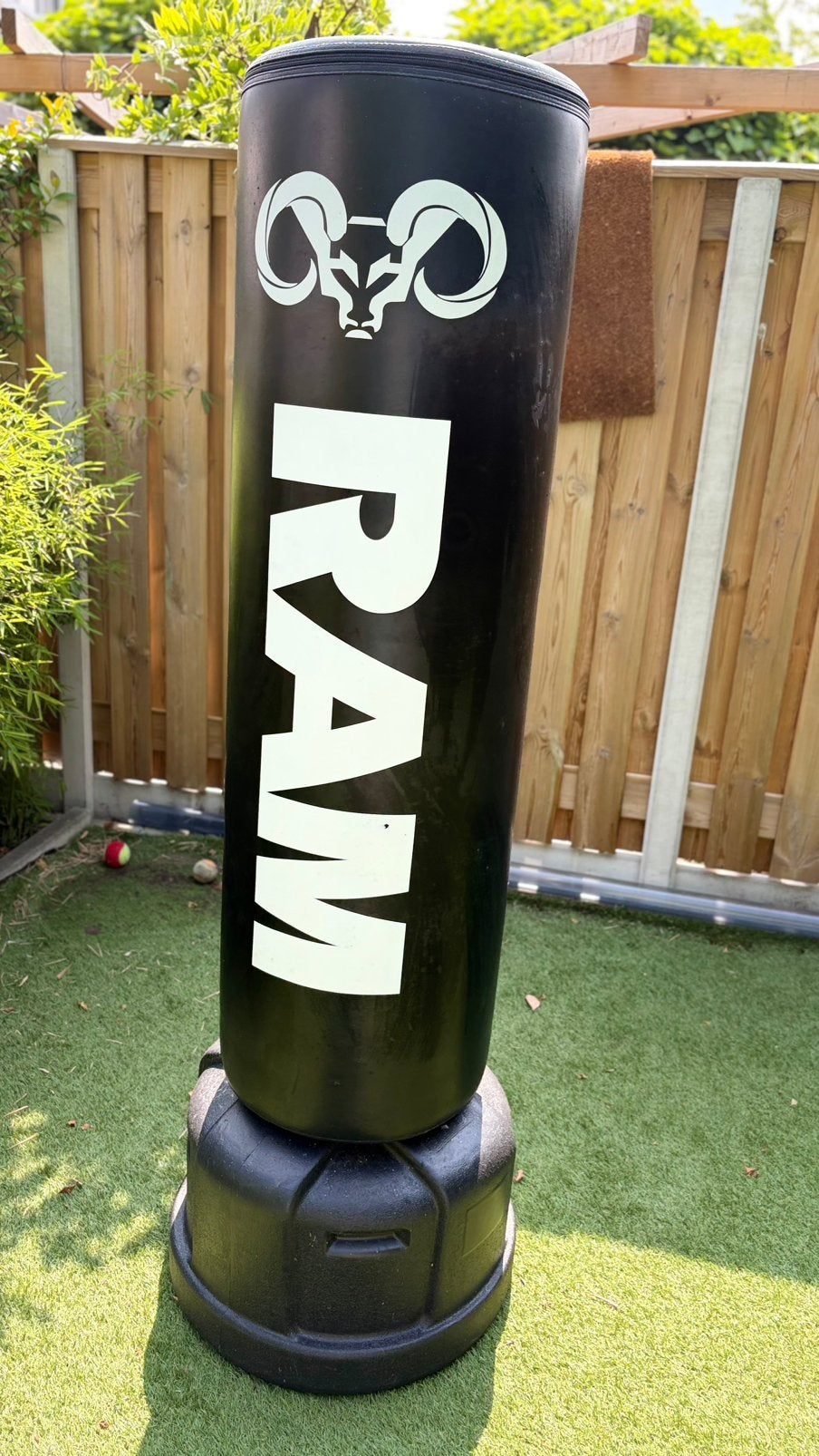 RAM O2 XL Bokspaal met 2 paar handschoenen, Ophalen, Zo goed als nieuw, Bokszak