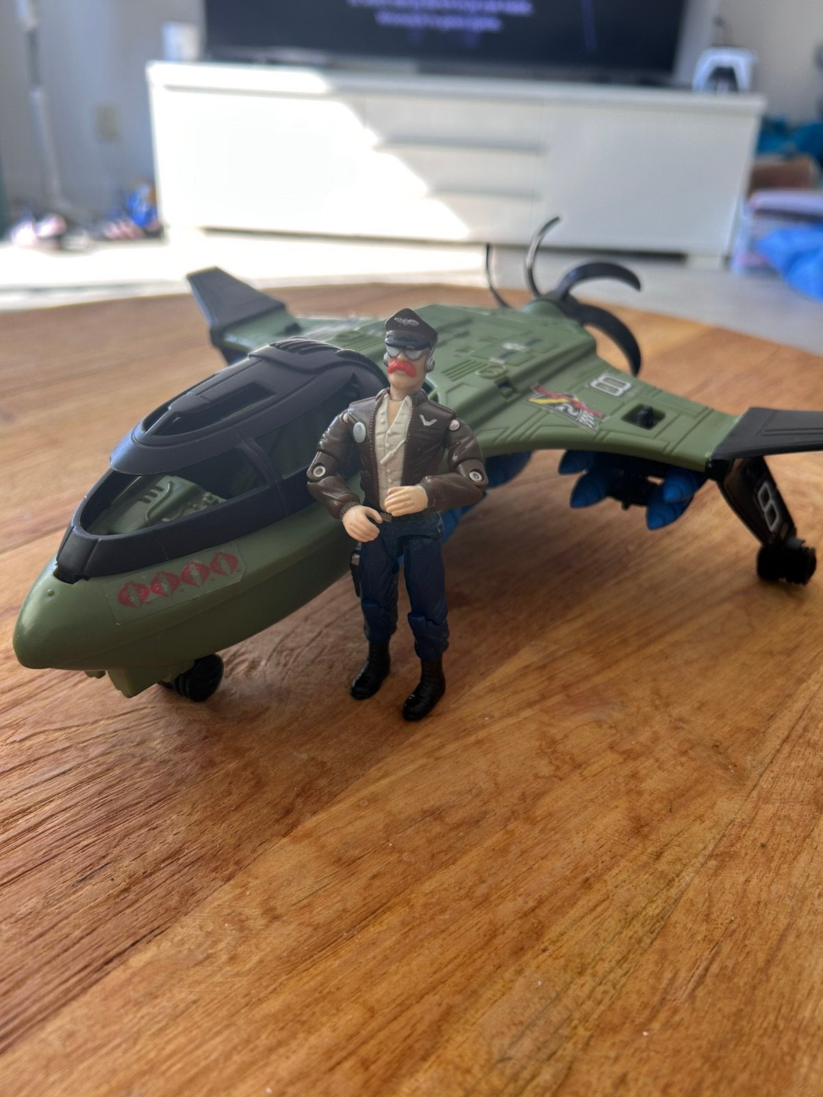 vintage G.I. Joe Mudfighter met zijn piloot Dogfight, Ophalen of Verzenden, Gebruikt