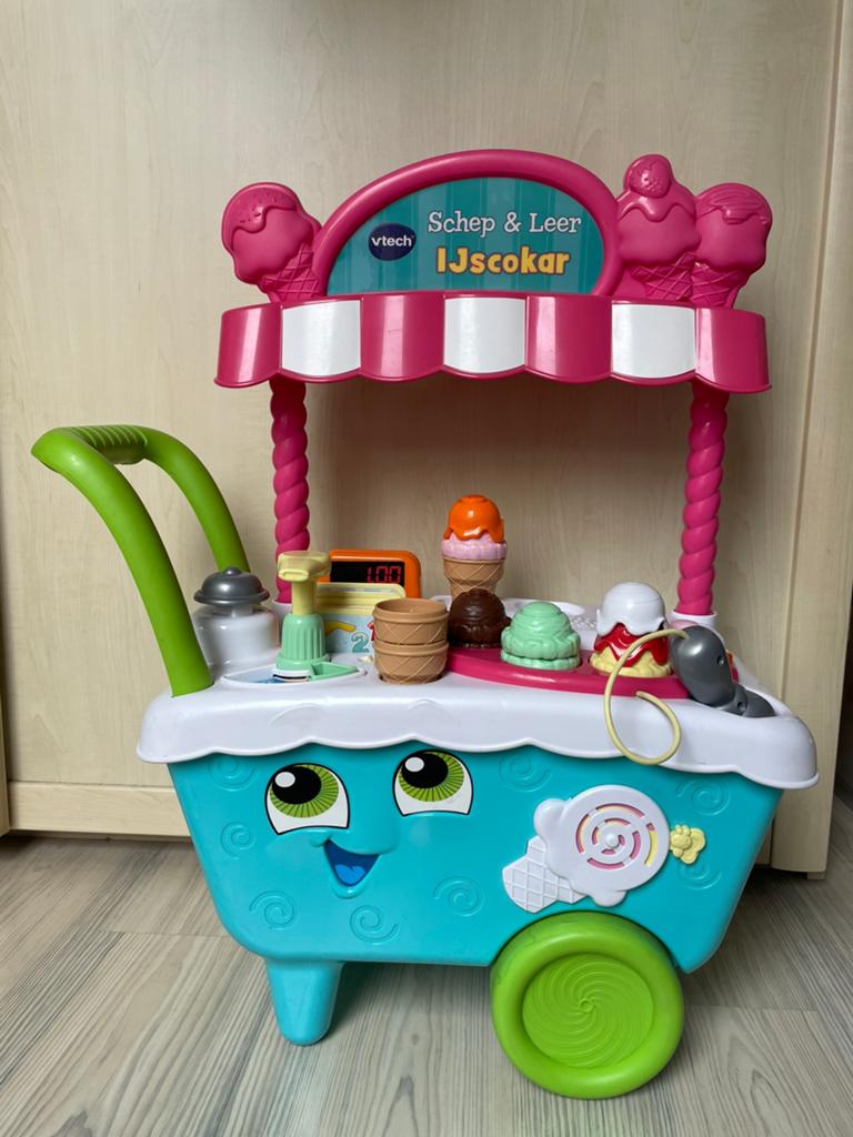 Te koop nette Vtech schep en leer ijscokar, Kinderen en Baby's, Ophalen of Verzenden, Gebruikt
