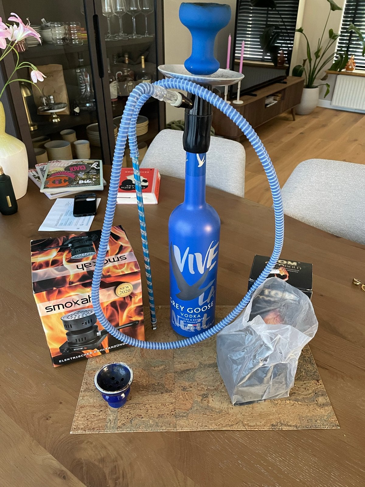 Shisha / waterpijp Grey Goose, Ophalen, Zo goed als nieuw