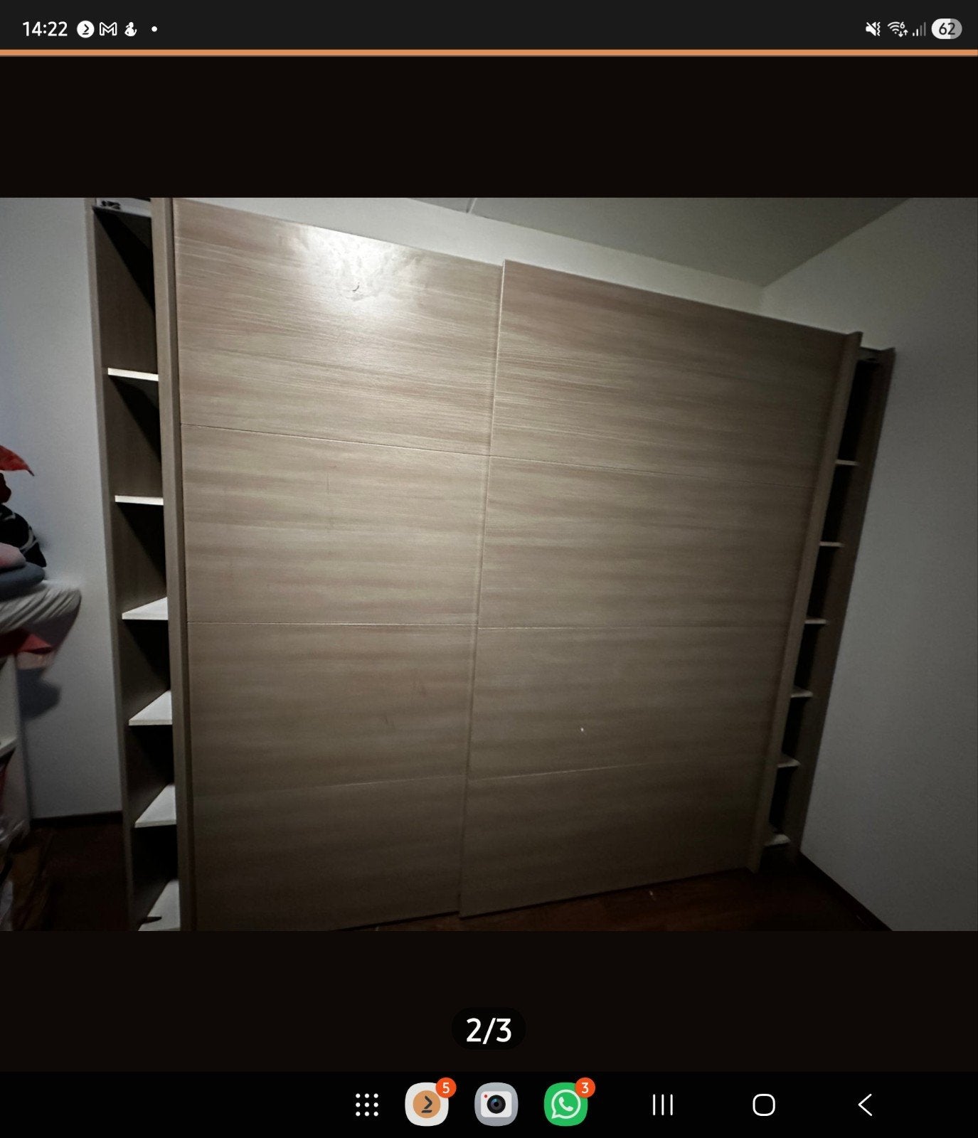 IKEA Kledingkast met Schuifdeuren 260x200 cm, Gebruikt, Modern, functioneel, 200 cm of meer, Met plank(en)