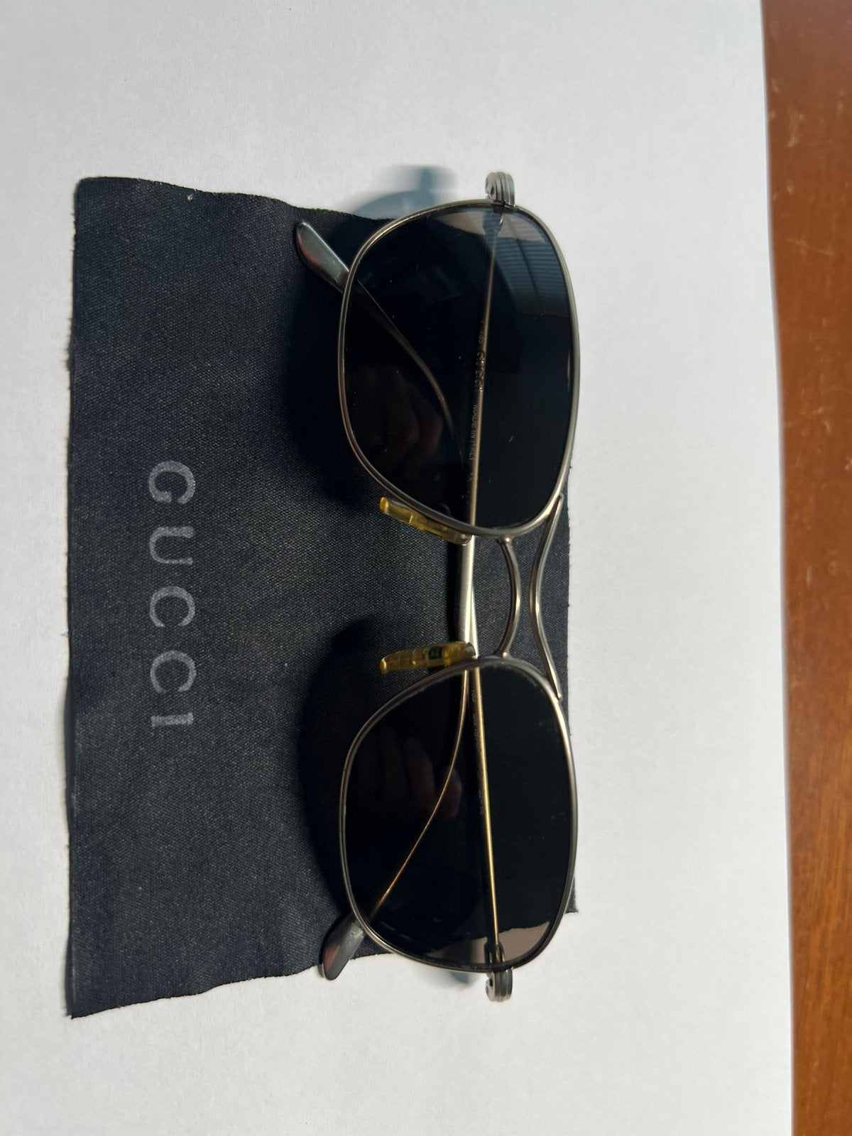 Vintage Cucci Zonnebrillen, Overige merken, Gebruikt, Zonnebril, Bruin