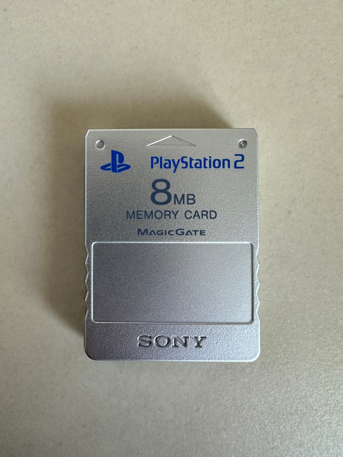 🎮 Sony PS2 8MB Memory Card (Silver) SCPH-10020, Ophalen of Verzenden, Zo goed als nieuw, Geheugenkaart
