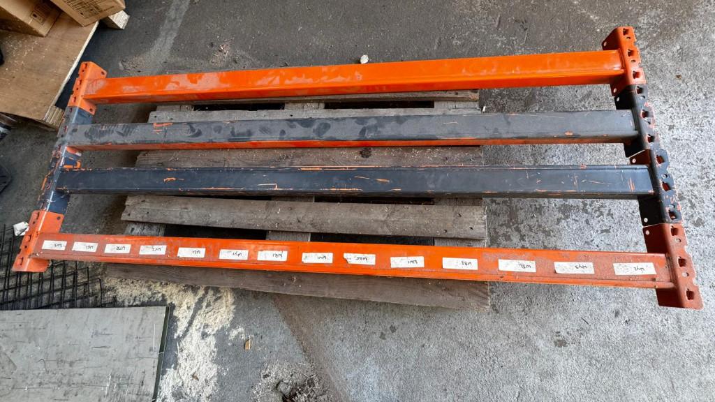 4x stelling liggers - tbv magazijnstelling, Doe-het-zelf en Verbouw, Ophalen, Gebruikt, 250 mm of meer, Overige typen