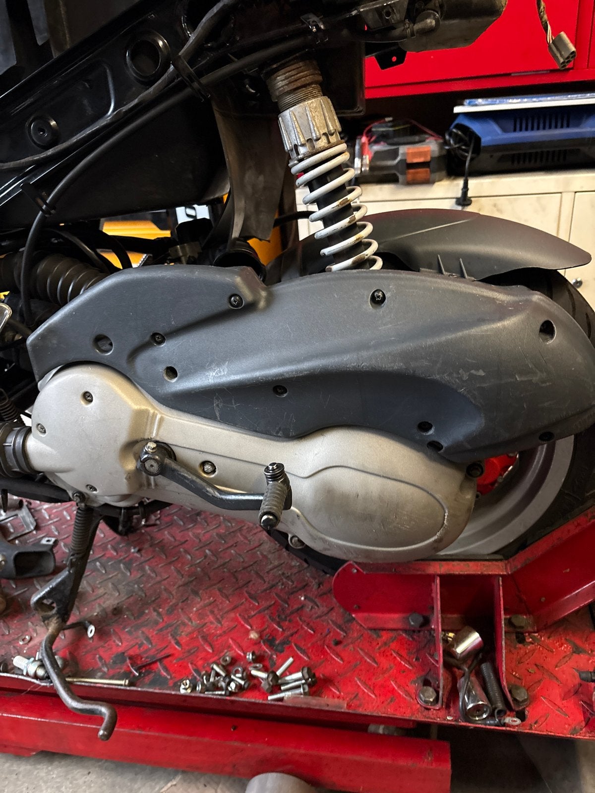 Gilera Runner 125cc M07 Dubbeldisc Carters Kaal, Ophalen of Verzenden, Gebruikt, Blok, Piaggio