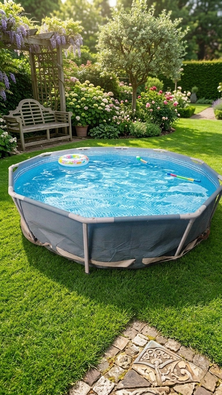 Intex Zwembad diameter 290 compleet met pomp en toebehoren, Ophalen, Rond, Zo goed als nieuw, Opzetzwembad