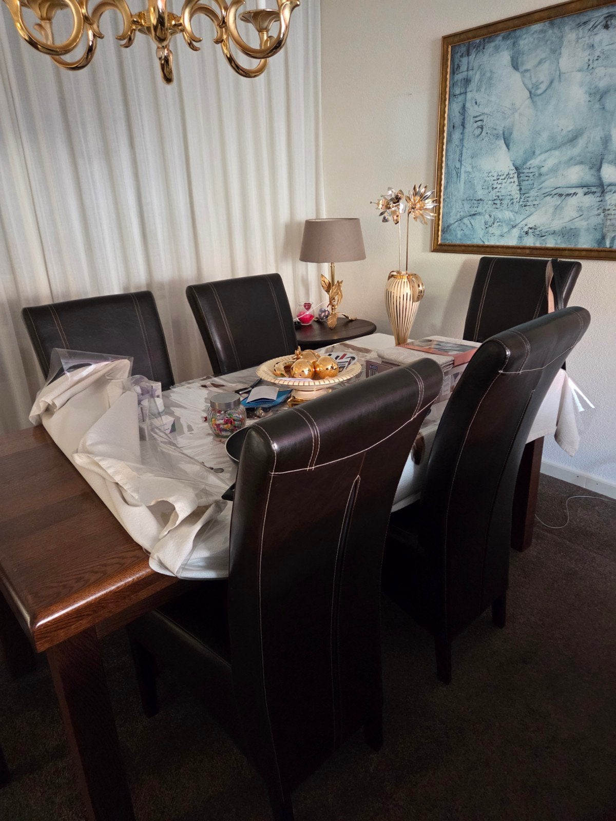 Eikenhouten dressoir met lades en deuren, Ophalen, Gebruikt, Met lade(s), Klassiek
