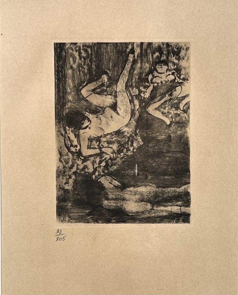 3. Ets naar Edgar Degas -  "Mime des courtisanes", 1932, Antiek en Kunst, Kunst | Etsen en Gravures, Ophalen, Ets