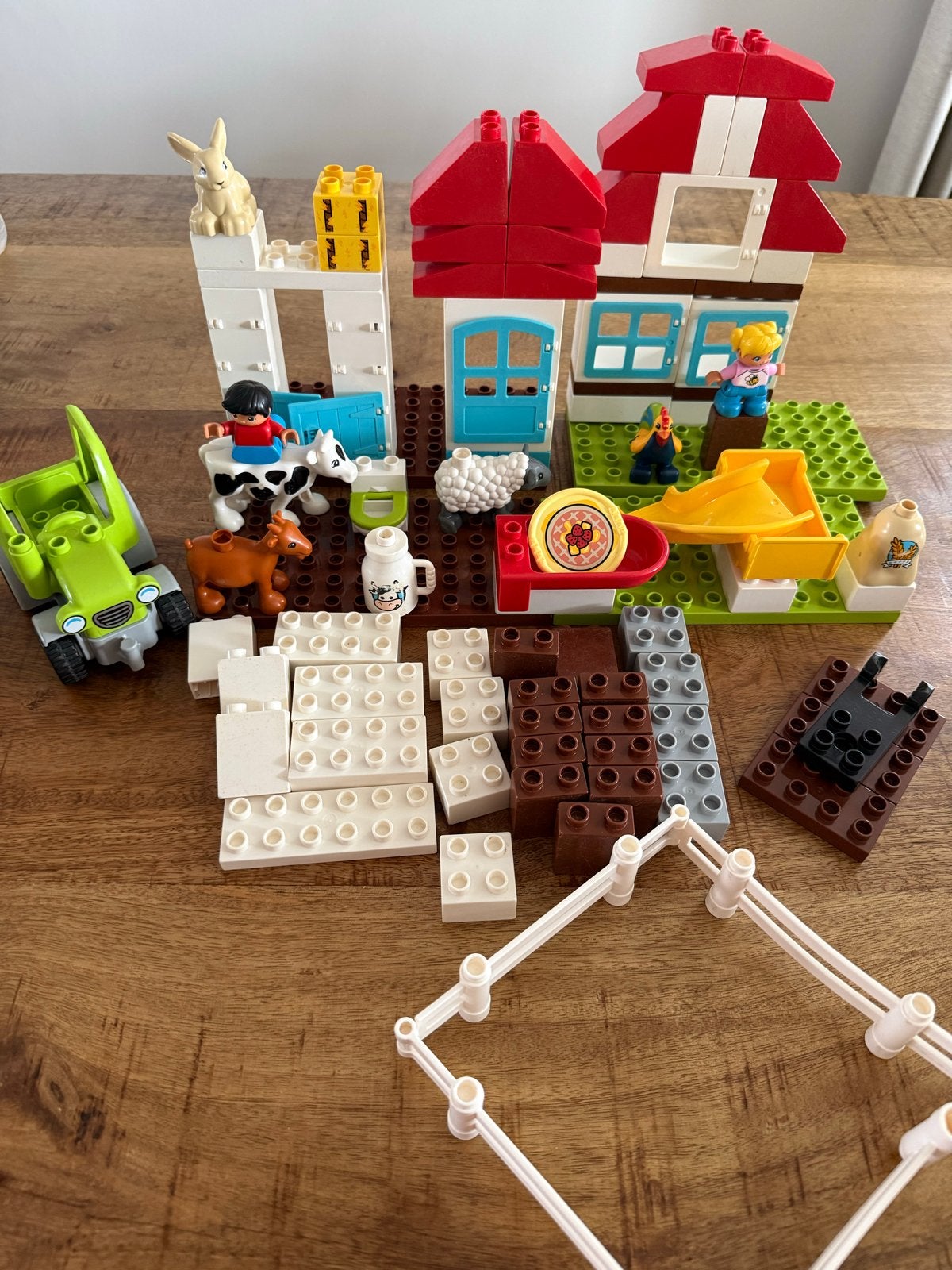Duplo Boerderij Set met Dieren en Tractor, Gebruikt, Overige thema's, Ophalen of Verzenden, Duplo