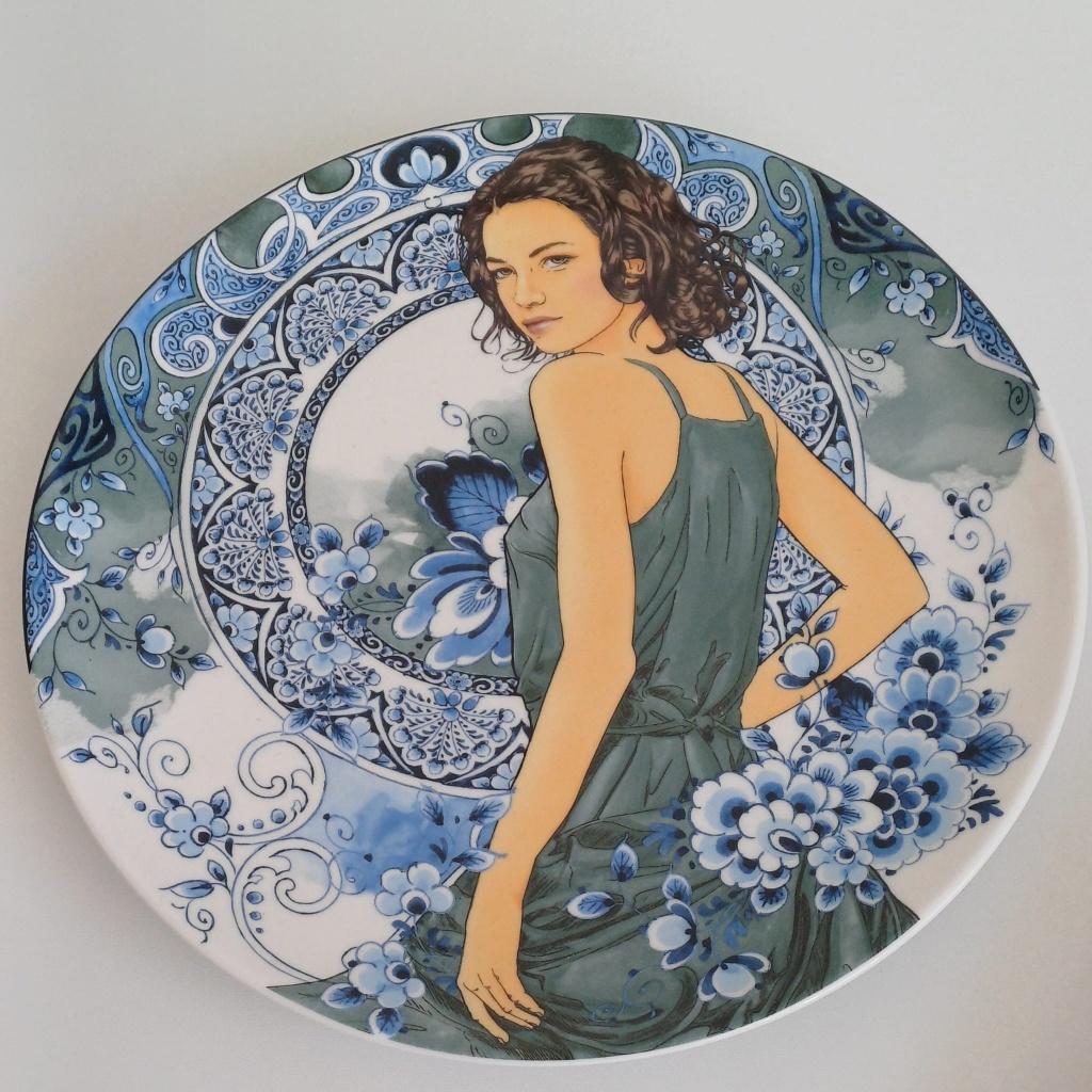 Wandbord Anna Heinen Delfts Blauw, Ophalen of Verzenden, Nieuw, Steen/keramiek, Decoratieobject