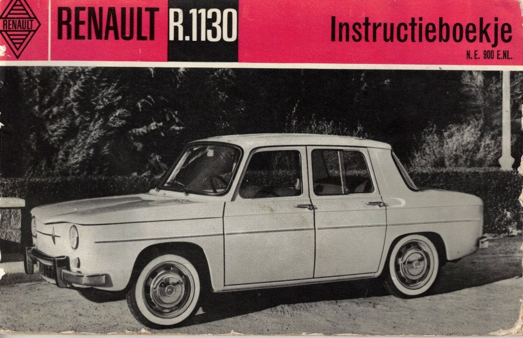 Renault R.1130 Instructieboekje, Ophalen of Verzenden