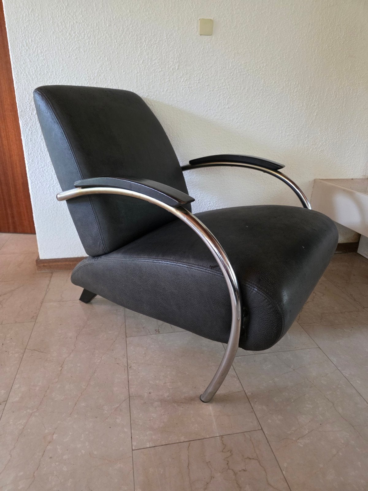 Jan de Bouvrie, De Gelderland fauteuil 5770 2 stuks, Ophalen, Gebruikt, Twee, Zwart