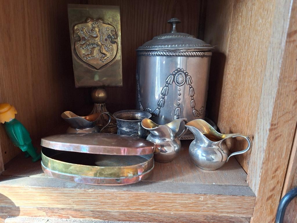 tabaksdoos koperen doos   etc., Ophalen of Verzenden, Koper