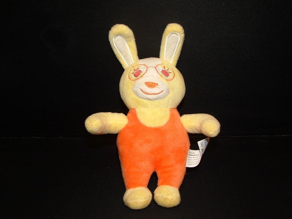 ZWITSAL INTERIMAGE KONIJN VELOURS GEEL MET ORANJE, Kinderen en Baby's, Speelgoed | Knuffels en Pluche, Ophalen of Verzenden, Nieuw
